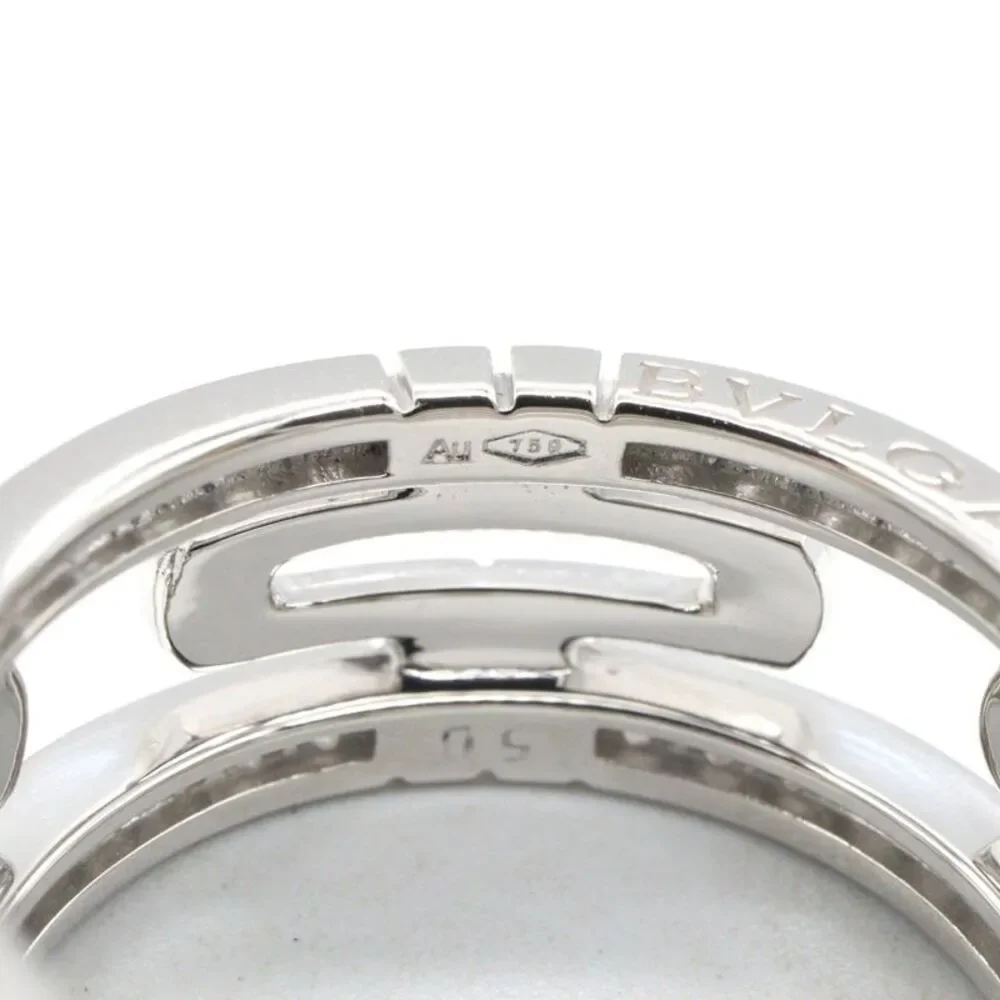 Bvlgari Parentesi Small Diamond Ring K18WG - Picture 9 of 10
